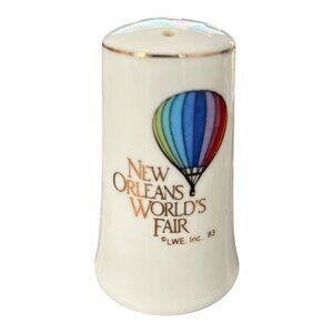 1984 New Orleans World's Fair Salt Shaker – Hot Air Balloon – Made in Japan – 3"